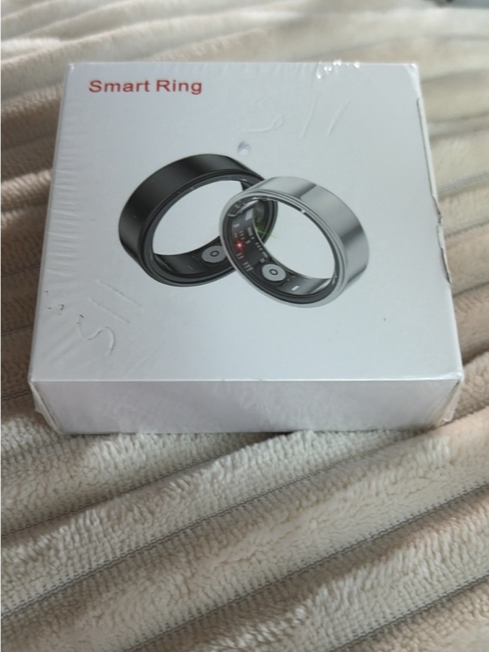 Smart Ring - Black and Silver Smart Ring Wearable